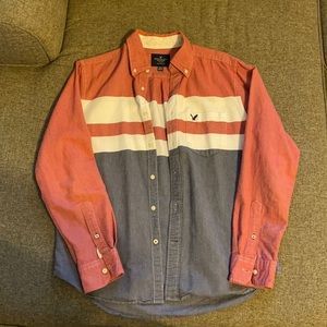 American Eagle Button-Down Shirt, Medium